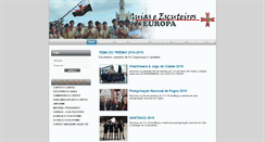 Desktop Screenshot of escuteirosdaeuropa.org