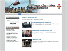Tablet Screenshot of escuteirosdaeuropa.org